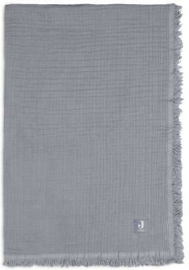 Jollein ledikantdeken muslin storm grey(75 centimeter x 100