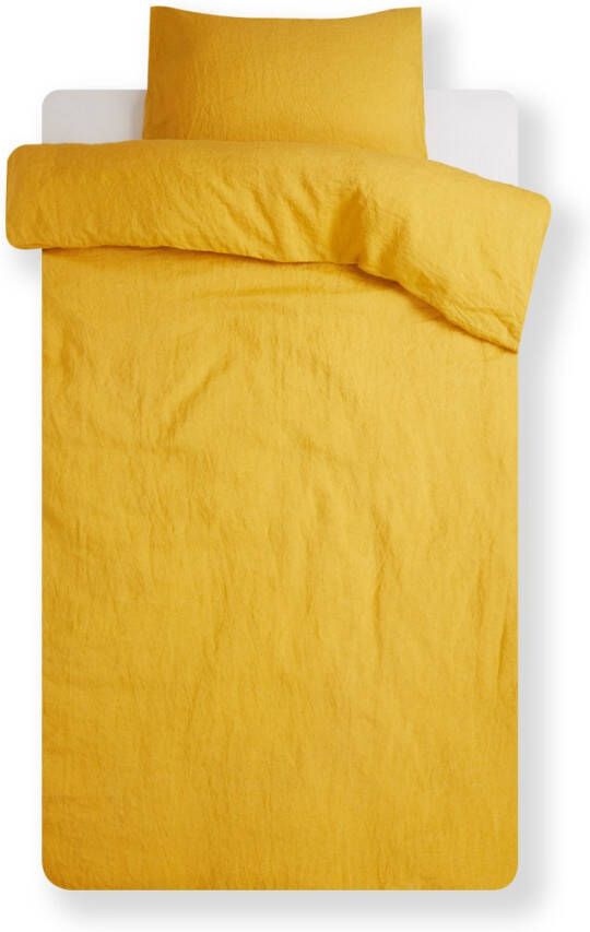 Yumeko Dekbedovertrekset van gewassen linnen inclusief kussenslopen