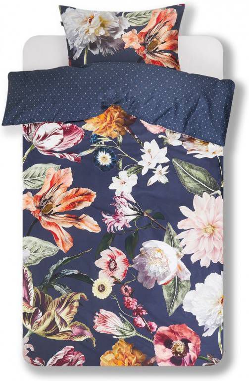 Essenza Filou Dekbedovertrek Lits-jumeaux (240x200/220 Cm + 2 Slopen) Katoen Satijn Dark Blue