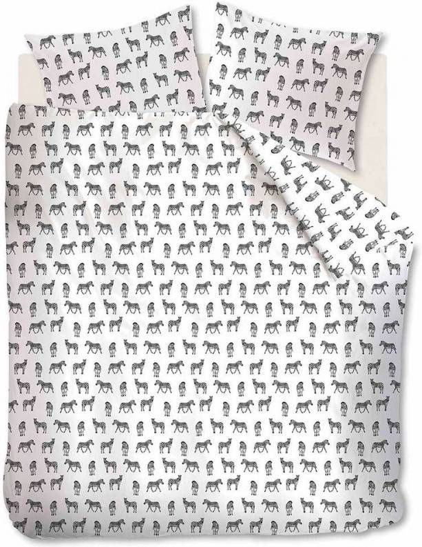 Ambiante dekbedovertrek Kenya zwart 260x200/220 cm Leen Bakker