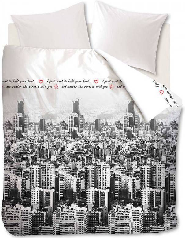 Ambiante dekbedovertrek Wander With You zwart 240x200/220 cm