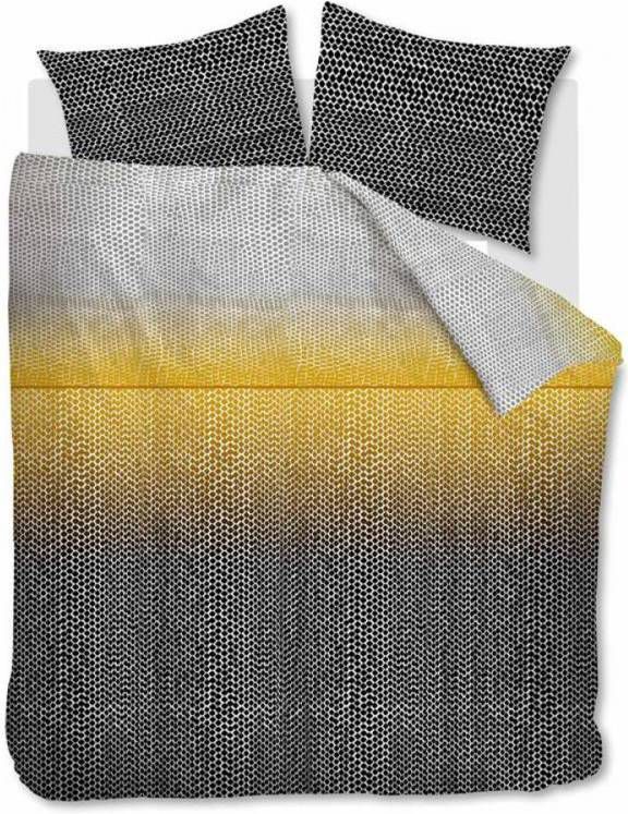 Ambiante Joas Dekbedovertrek 100% Katoen-satijn 2-persoons (200x200/220 Cm + 2 Slopen) 2 Stuks (60x70 Cm) Zwart