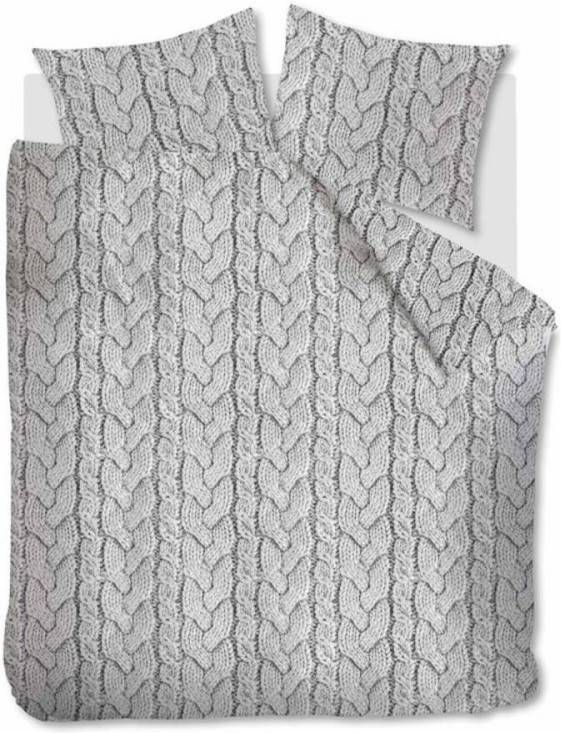 Ambiante Lars Flanel Dekbedovertrek Lits-jumeaux (240x200/220 Cm + 2 Slopen) Flanel Light Grey