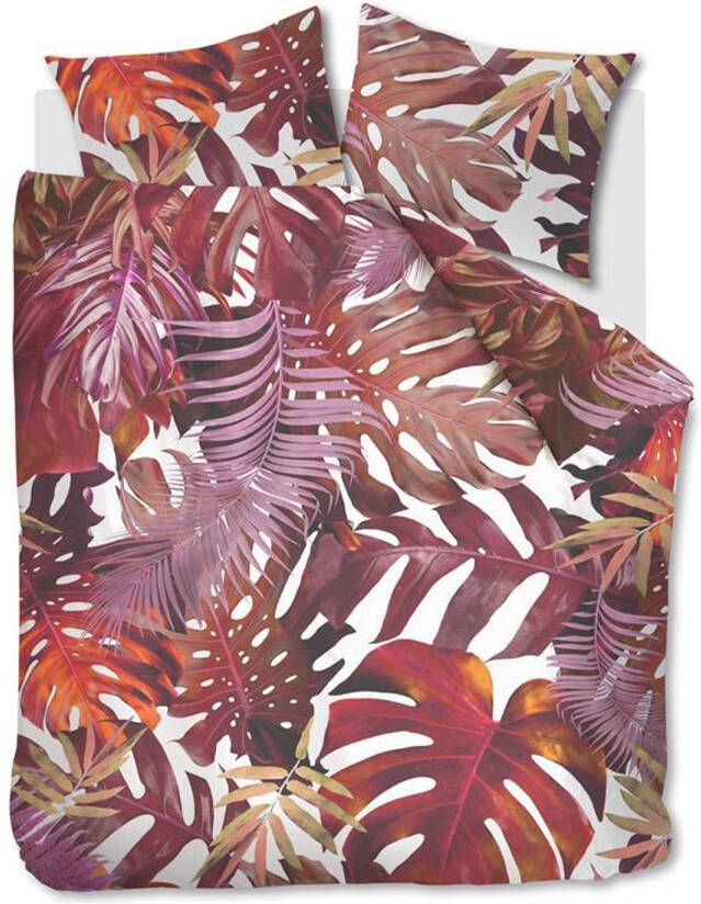 Ambiante Noèlle Dekbedovertrek 2 persoons(200x200/220 Cm + 2 Slopen) Katoen Satijn Red