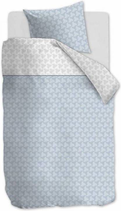 Ambiante Otis dekbedovertrek 1-persoons (140x200/220 cm + 1 sloop) Katoen satijn Blue