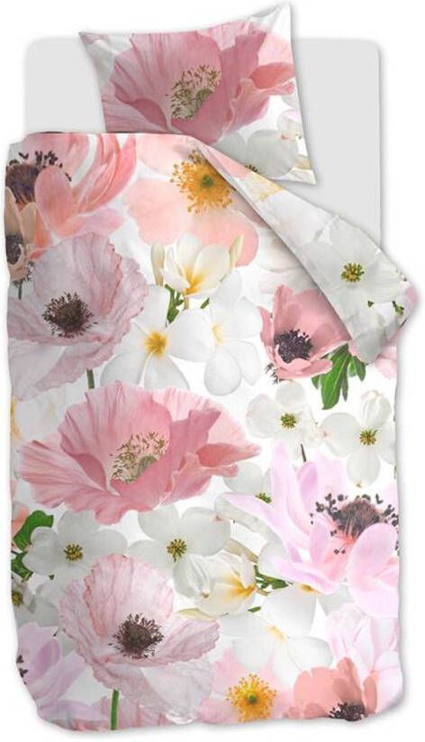 Ambiante Rosella Dekbedovertrek 1 persoons(140x200/220 Cm + 1 Sloop) Katoen Satijn Pink