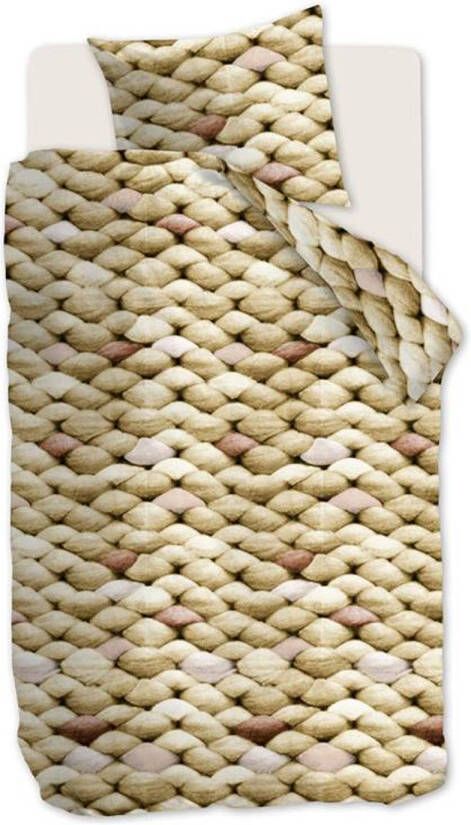 Ariadne at Home Big Dekbedovertrek 1 persoons(140x200/220 Cm + 1 Sloop) Katoen Ochre