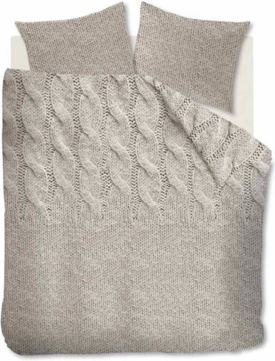 Ariadne at Home Cuddly Dekbedovertrek 2 persoons(200x200/220 Cm + 2 Slopen) Katoen Naturel