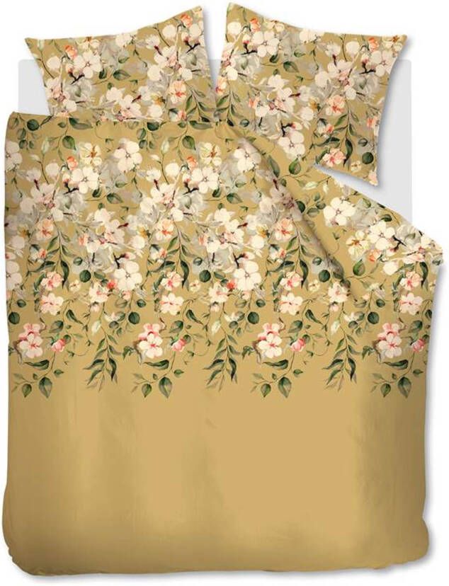 Ariadne at Home Nostalgia Dekbedovertrek 2 persoons(200x200/220 Cm + 2 Slopen) Katoen Oker