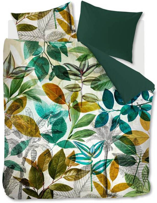 Beddinghouse Amazonia Dekbedovertrek Lits jumeaux(240x200/220 Cm + 2 Slopen) Katoen Satijn Green