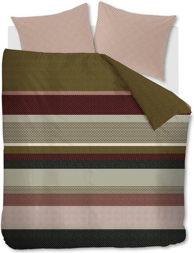 Beddinghouse Audrey Dekbedovertrek Lits jumeaux(240x200/220 Cm + 2 Slopen) Flanel Groen