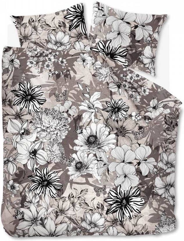 Beddinghouse Black Garden Dekbedovertrek Lits jumeaux(240x200/220 Cm + 2 Slopen) Katoen Naturel