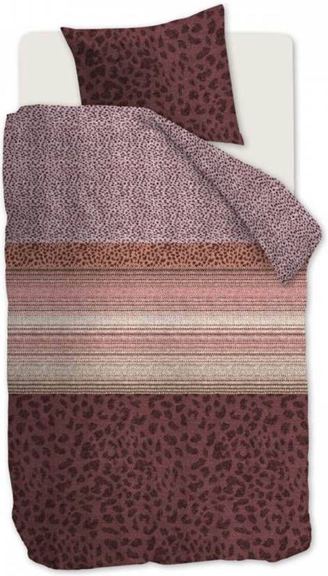Beddinghouse Feis Dekbedovertrek 1 persoons(140x200/220 Cm + 1 Sloop) Katoen Satijn Red