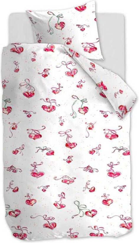 Beddinghouse Kids Love It Dekbedovertrek Katoen 1 persoons(140x200/220 Cm + 1 Sloop) Pink