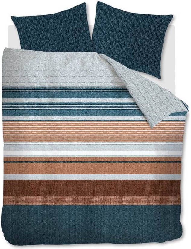 Beddinghouse Lex Dekbedovertrek Lits jumeaux(240x200/220 Cm + 2 Slopen) Katoen Blauw