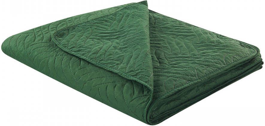 Beliani Babak Sprei groen polyester