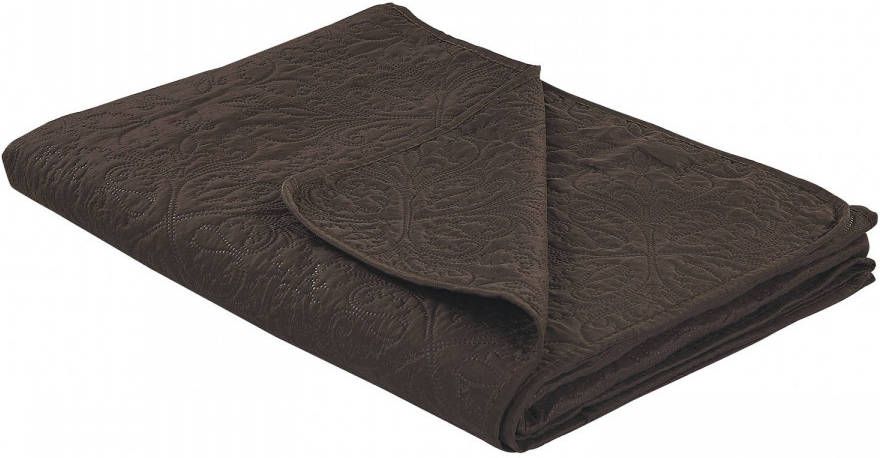 Beliani Rayen Sprei bruin polyester