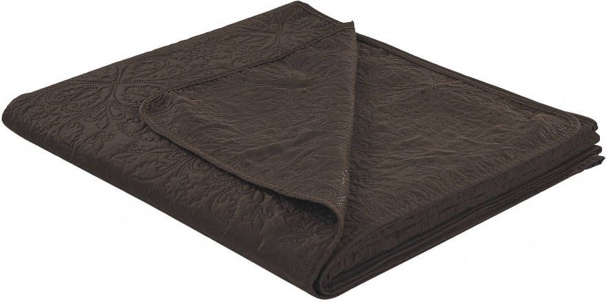 Beliani Rayen Sprei bruin polyester