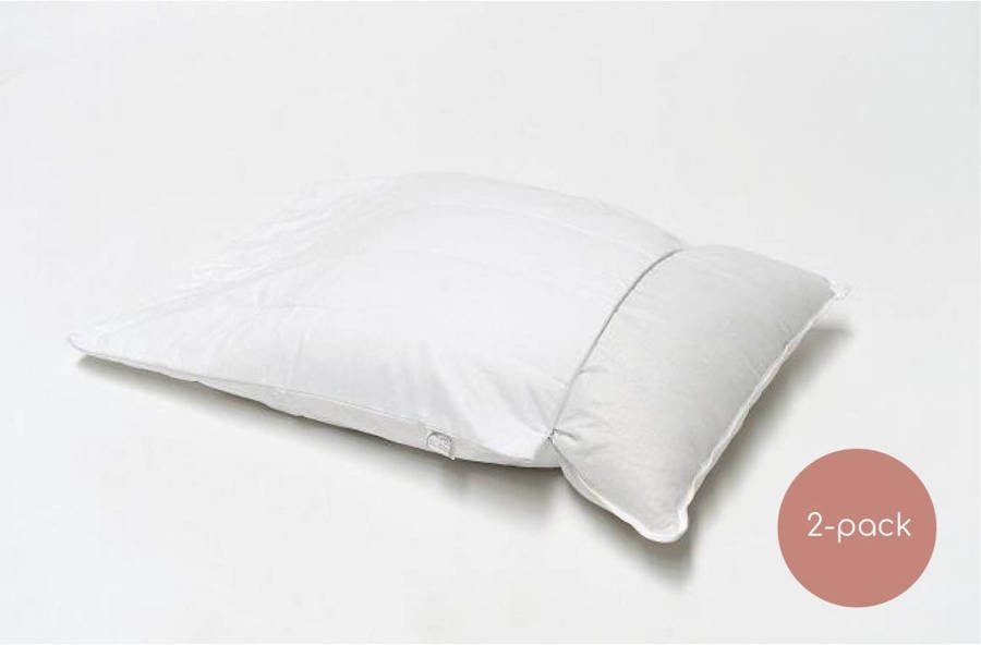 Briljant Waterdichte Kussensloop Molton Met Rits 60x70cm Set Van 2