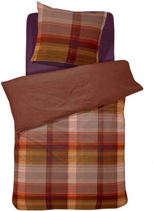 Cinderella Ponte Dekbedovertrek 1 persoons(140x200/220 Cm + 1 Sloop) Katoen Red Clay