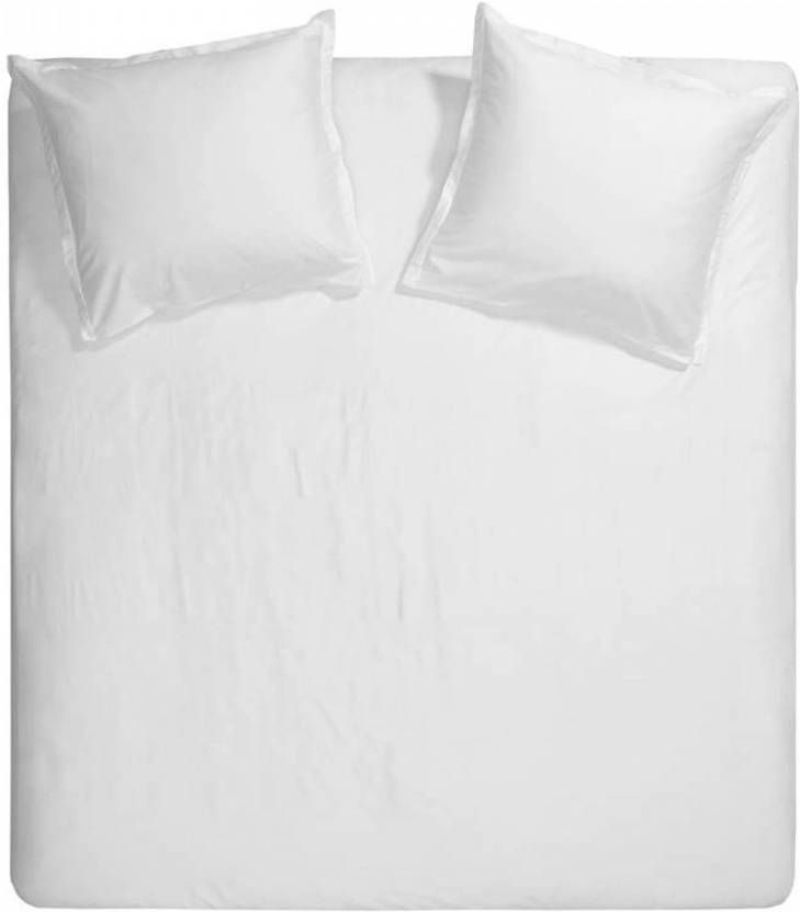 Cinderella Uni Dekbedovertrek 100% Katoen satijn 2 persoons(200x200/220 Cm + 2 Slopen) 2 Stuks(60x70 Cm) Wit