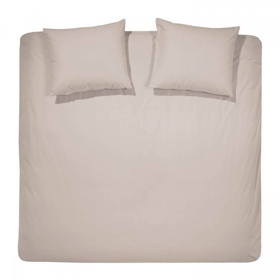 Cinderella Uni Flanel Dekbedovertrek Lits jumeaux(260x200/220 Cm + 2 Slopen) Flanel Taupe