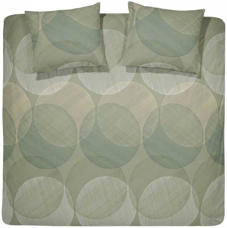 Damai Foam Dekbedovertrek 2 persoons(200x200/220 Cm + 2 Slopen) Katoen Green