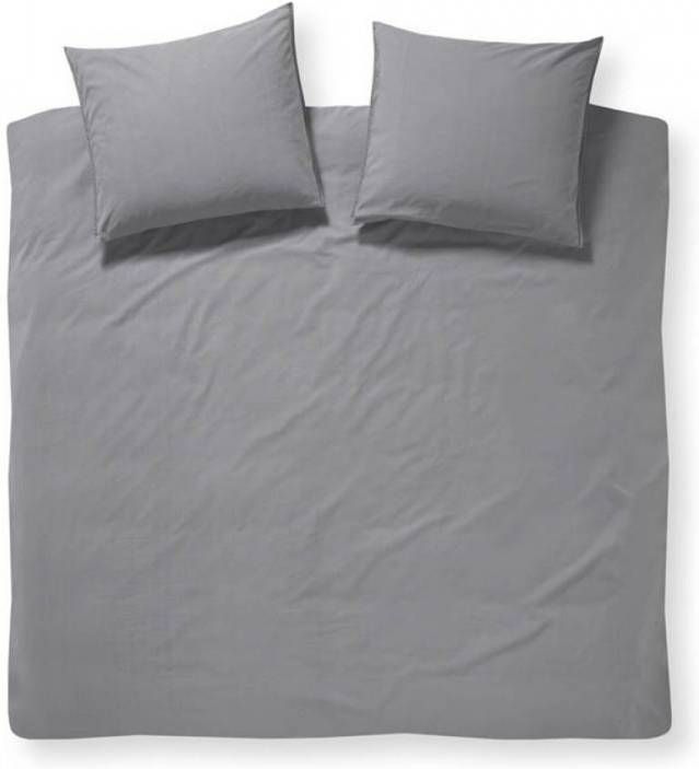 Damai Groove Flanel Dekbedovertrek 2 persoons(200x200/220 Cm + 2 Slopen) Flanel Grey