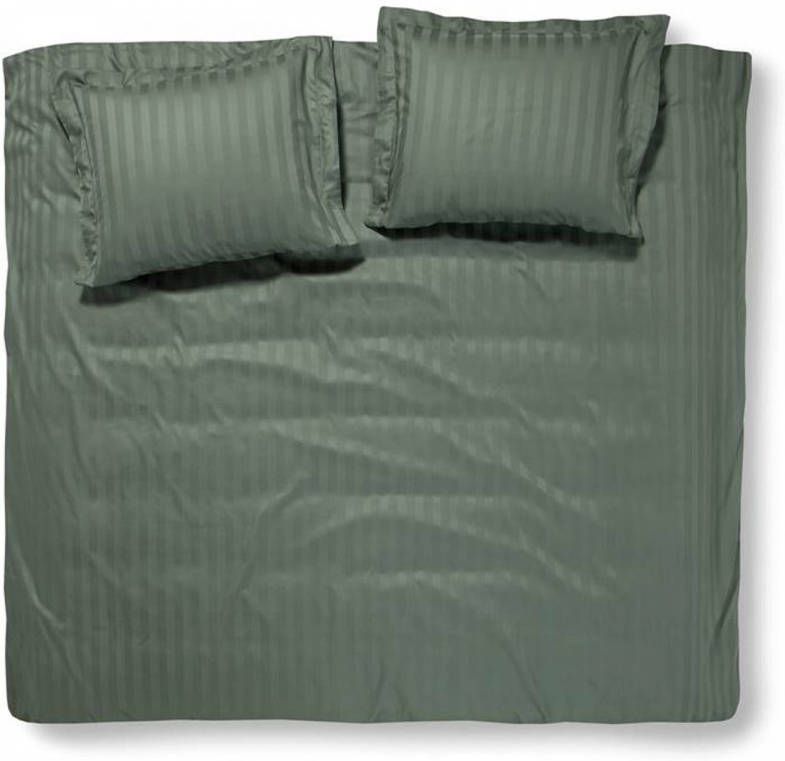 Damai Linea Dekbedovertrek Lits jumeaux(240x200/220 Cm + 2 Slopen) Katoen Satijn Laurel