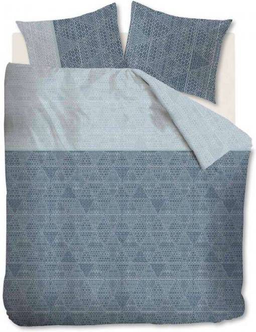Ambiante dekbedovertrek Dimitri blauw/groen 200x200/220 cm Leen Bakker