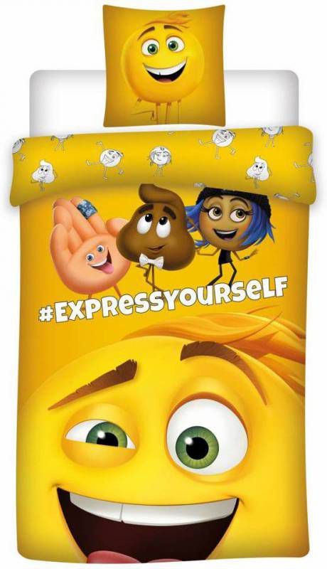 Emoij Dekbedovertrek The movie 140x200 + 60x70cm Katoen