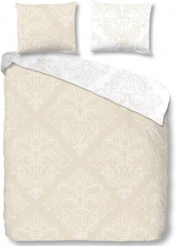 Descanso Mist Dekbedovertrek 100% Katoen-satijn 1-persoons (140x200/220 Cm + 1 Sloop) 1 Stuk (60x70 Cm) Beige