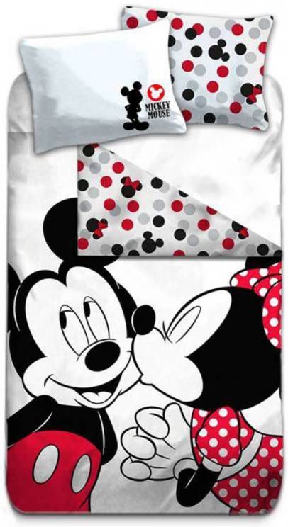 Disney Minnie Dekbedovertrek 100% Microvezel 1 persoons(140x200 Cm + 1 Sloop) 1 Stuk(60x70 Cm) Multi