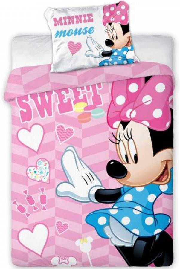 Disney Minnie Mouse Sweet Baby Dekbedovertrek 100 X 135 Cm Roze
