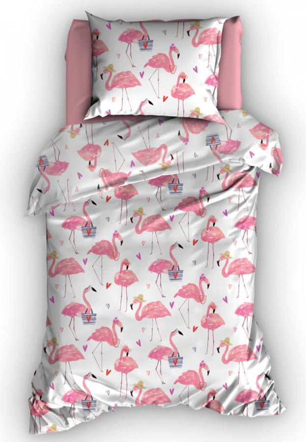 Duimelot Dekbedovertrek Flamingo 100 X 135 Cm