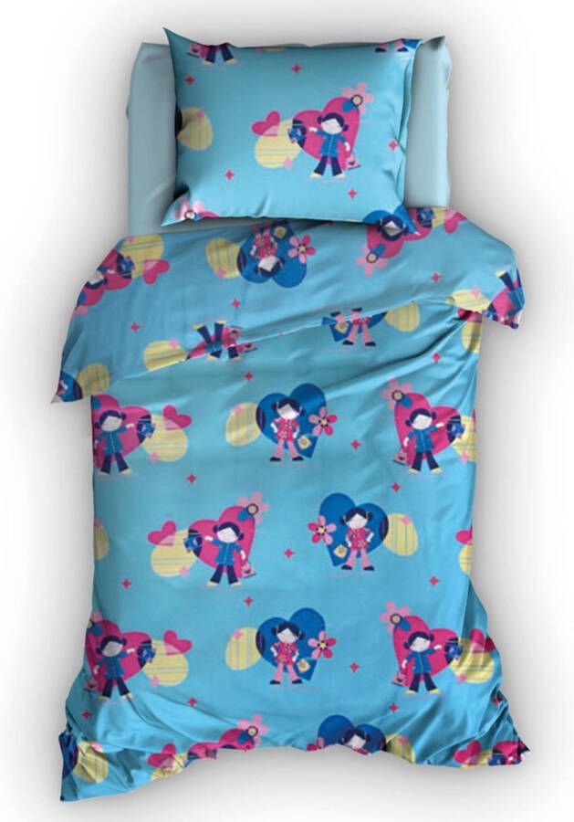 Duimelot Dekbedovertrek Sushi Aqua 140x200/220