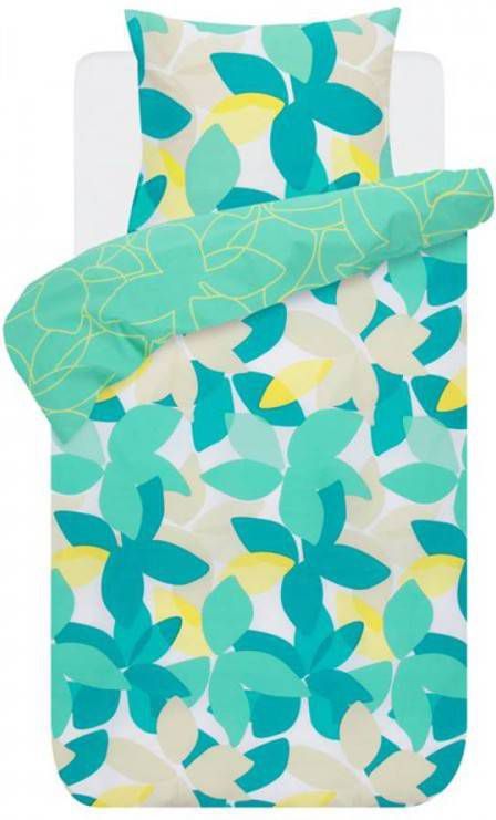 Esprit Aleza Dekbedovertrek 1 persoons(140x200/220 Cm + 1 Sloop) Percal Katoen Green