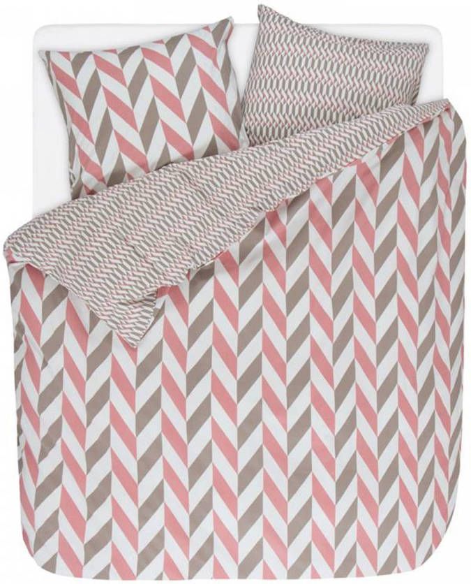 Esprit Criss Cross Flanel Dekbedovertrek 2 persoons(200x200/220 Cm + 2 Slopen )