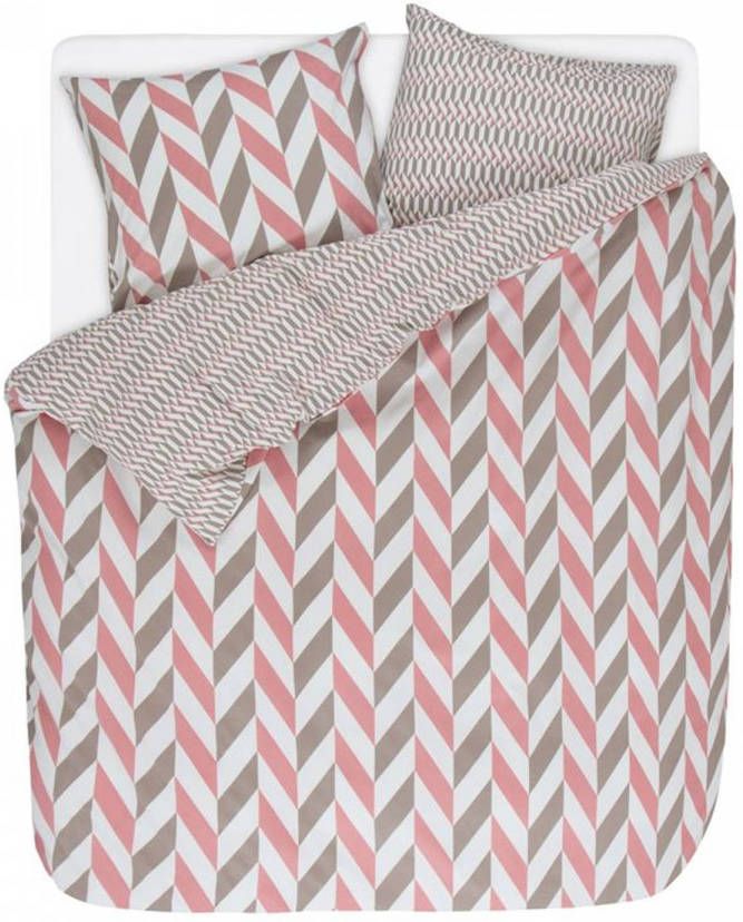 Esprit Criss Cross Flanel Dekbedovertrek Lits jumeaux(240x200/220 Cm + 2 Slopen )