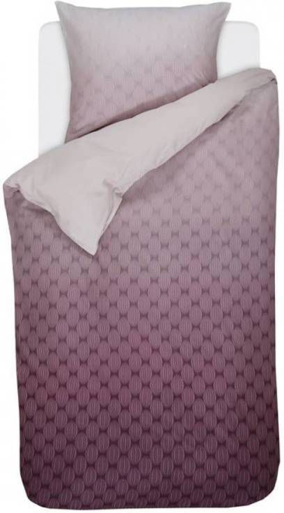 Esprit Nouni Dekbedovertrek 100% Katoen satijn 1 persoons(140x200/220 Cm + 1 Sloop) 1 Stuk(60x70 Cm) Rood