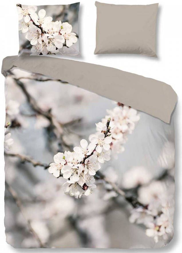 Good Morning dekbedovertrek Amanda grijs 140x200/220 cm Leen Bakker