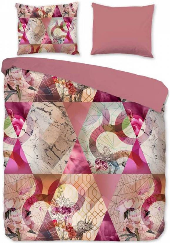 Good Morning Escape Dekbedovertrek 2 persoons(200x200/220 Cm + 2 Slopen) Katoen Roze