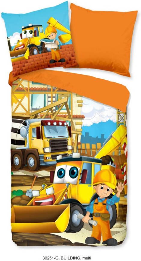 Good Morning katoenen kinderdekbedovertrek(1 persoons)(dekbedovertrek 140x220 cm )