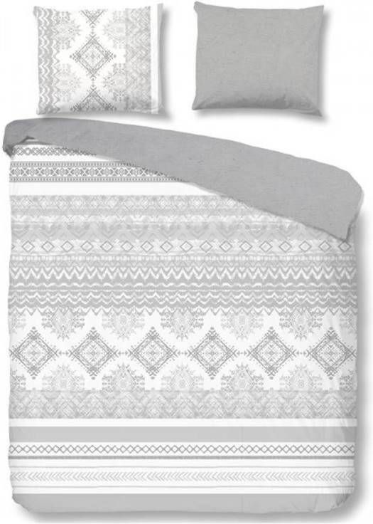 Good Morning Lola Dekbedovertrek 2-persoons (200x200/220 Cm + 2 Slopen) Katoen Grijs