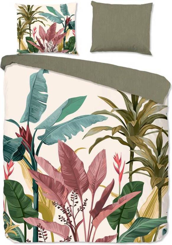 Good Morning Palms Dekbedovertrek 1 persoons(140x200/220 Cm + 1 Sloop) Katoen Multi