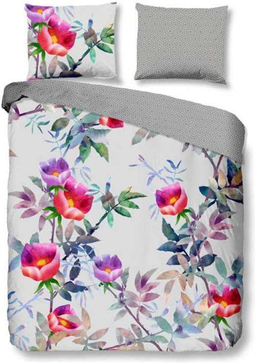 Good Morning Suzy Dekbedovertrek 1 persoons(140x200/220 Cm + 1 Sloop) Katoen Grijs