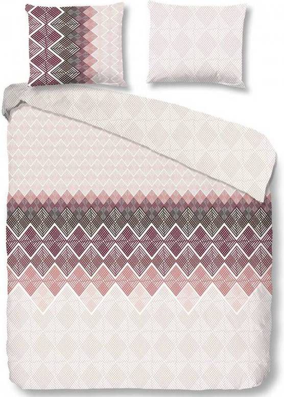 Good Morning dekbedovertrek Abigale bordeaux 200x200/220 cm Leen Bakker