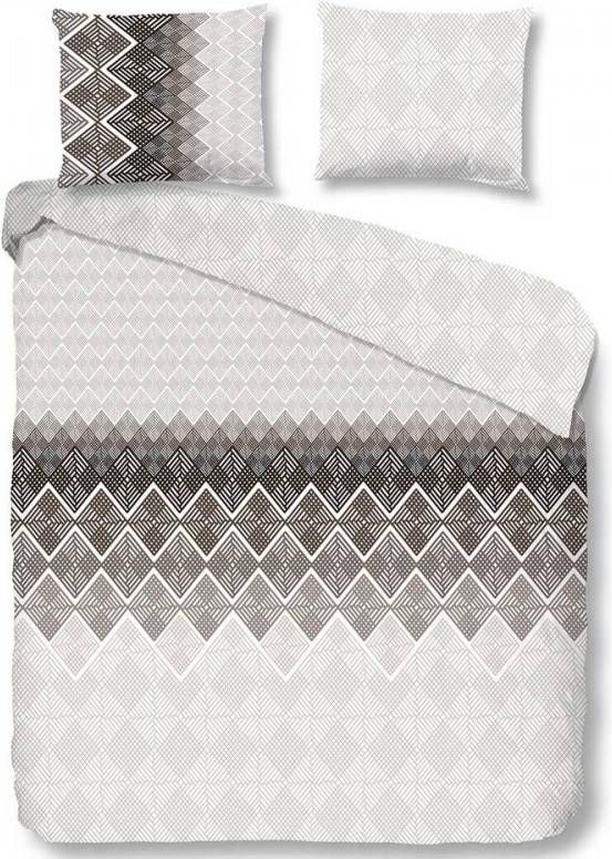 Good Morning dekbedovertrek Abigale taupe 140x200/220 cm Leen Bakker
