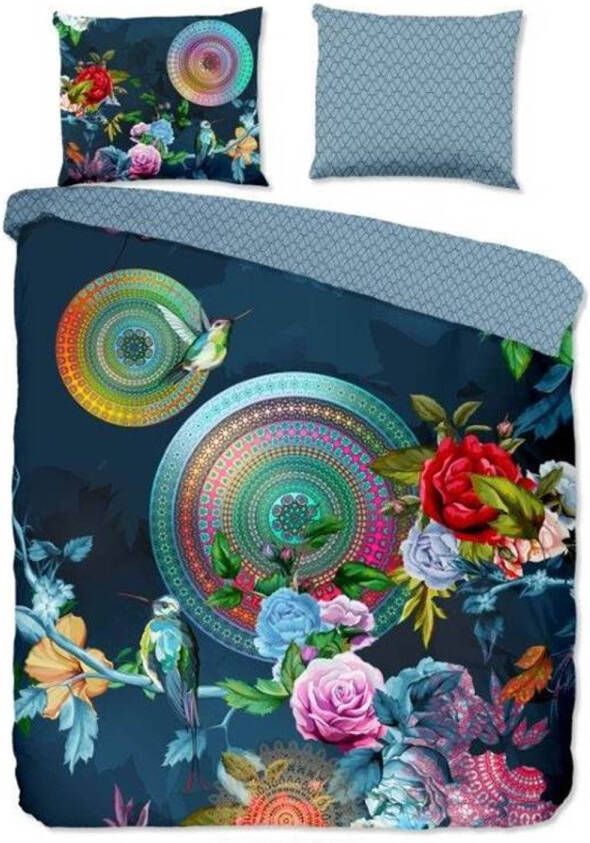 HIP Collection Chachou Flanel Dekbedovertrek 1 persoons(140x200/220 Cm + 1 Sloop) Flanel Blue