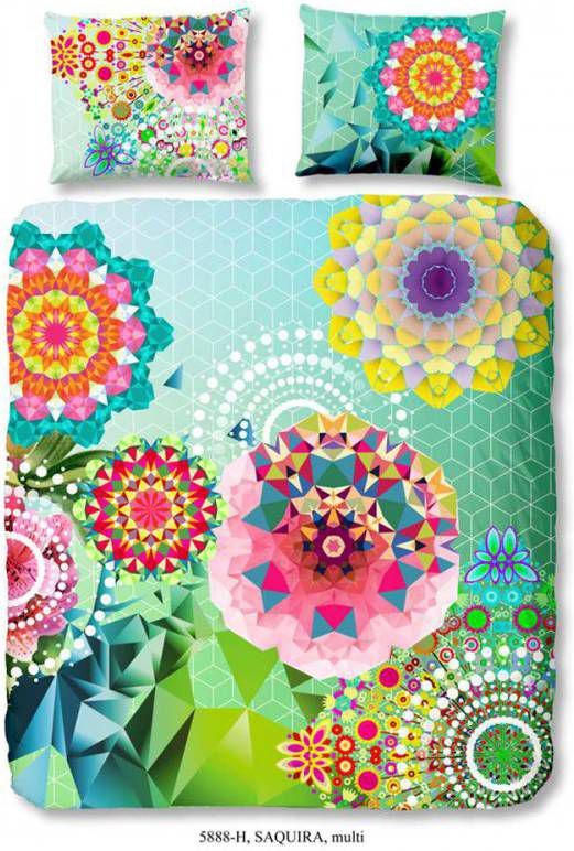 Hip dekbedovertrek Saquira blauw 240x200/220 cm Leen Bakker